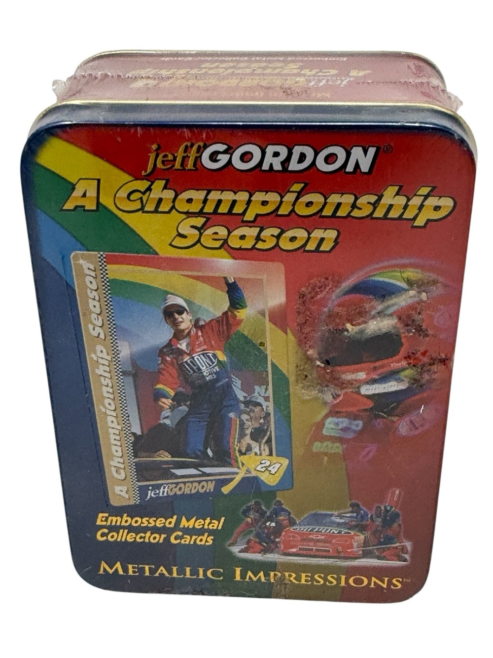 Metallic Impressions 1996 Embossed Metal Collector Cards Set in a Tin Case